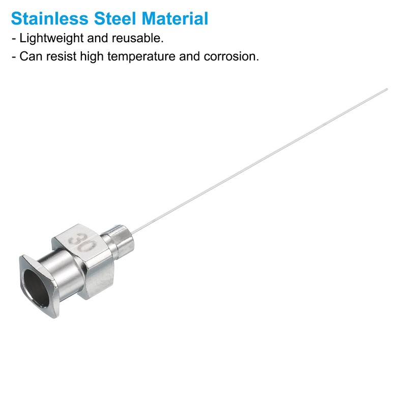 PATIKIL 30Ga x 1.5 Inch Stainless Steel Dispensing Needle Tips,