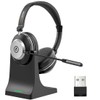 Wantek Wireless Headset with Microphone for PC Bluetooth Headset with