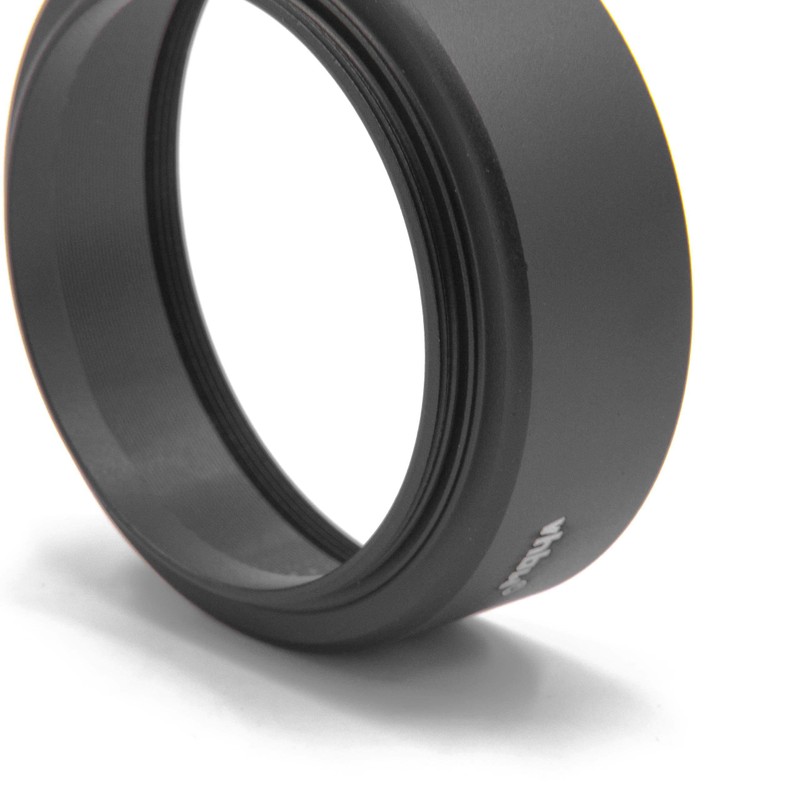 vhbw Metal Lens Hood 48 mm Black Style B Compatible