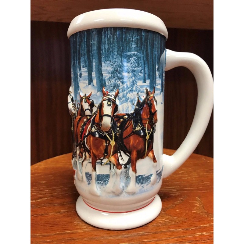 2007 Budweiser Holiday Stein in Box with Certificate of Authenticity