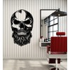Vinyl Wall Decal Skull Barbershop Skeleton Haircut Beard Stickers Mural