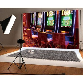 Yeele 6x4ft Gaming Slot Machines Backdrop Luck Play Game Casino Gamble Game Hall Background for Photography Las Vegas Adult Photo Portrait Shoot Vinyl Studio Props