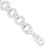 Solid 925 Sterling Silver Unique Link Bracelet - with Secure