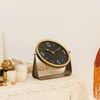 NIKKY HOME Vintage Table Clock, Black Desk Clock on Stand