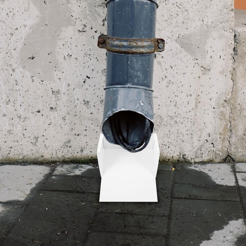 DOITOOL Splash Blocks for Gutters Downspouts, 6.9 inch Rain Gutter