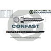 CONFAST 1/4" x 1-1/4" Concrete Screws 410 Stainless Steel Hex