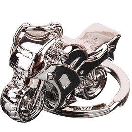 Sportigo® Motorcycle Keyring in Silver / Bike Motorcyclist Gift Idea / Key Pendant, silver