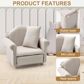 ZMDMAH Doll's House Furniture Wood, Doll's Furniture, Accessories Dollhouse Accessories, Wood, Miniature Furniture, Dollhouse Sofa, Gnome Furniture Chair, Dollhouse Furniture, Miniature Chair for