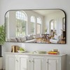 Bathroom Vanity Mirror,30" x 55" Black Metal Framed Wall Mirror