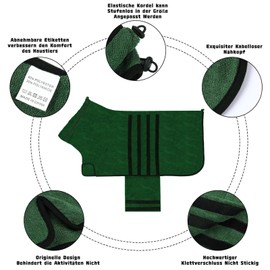 BASVII Microfibre Dog Bathrobe Extra Absorbent and Quick Drying with Velcro Fastening and Adjustable Shrink Band for Large Medium and Small Dogs