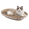 Cat Cardboard Scratcher,Cat Scratching pad Oval/Round Shape Cat Scratcher Couch