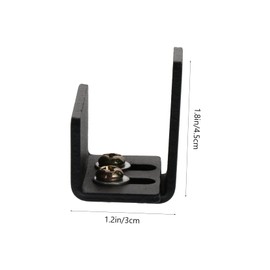 Gadpiparty 2pcs Sliding Closet Door Guides Floor Stopper Hardware for Bypass Barn Doors Prevent Swinging Out Compatible with Grooved