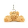 Jellycat Smudge Bear Bag Charm, 3 inches | Teddy Bear