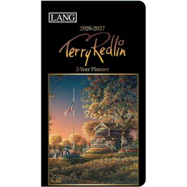 Lang Companies, Terry Redlin 2 Year 2026 Pocket Planner, 3.63'' X 6.5'', Weekly Calendar with Stapled Binding