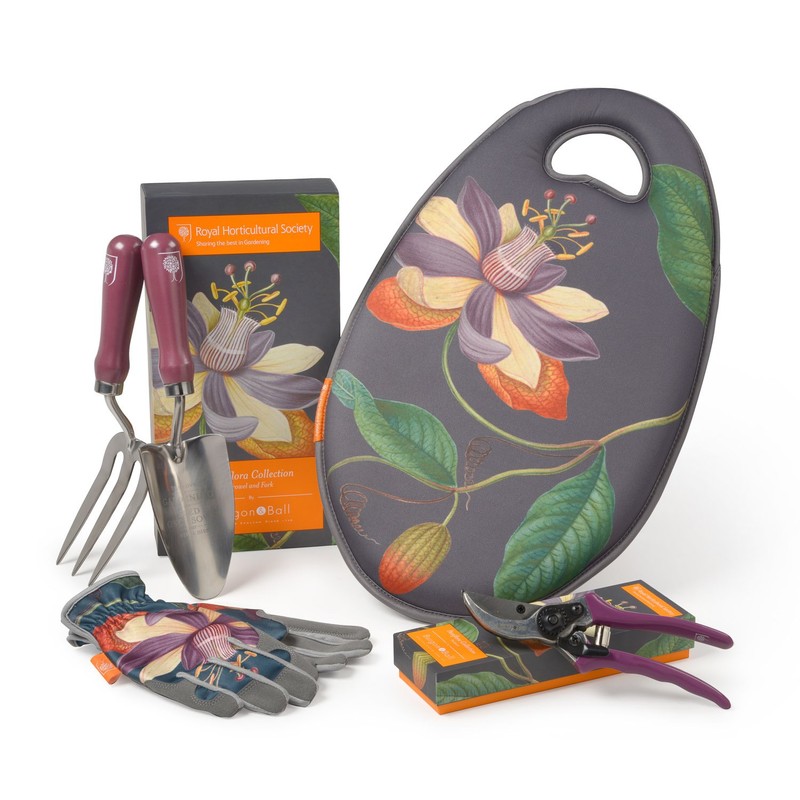 Burgon & Ball Passiflora Trowel & Fork Gift Boxed