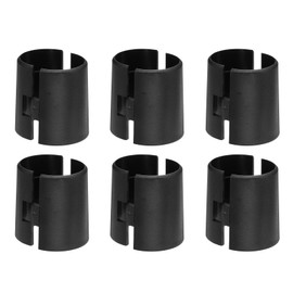 HARFINGTON 6 Pairs Wire Shelf Clips 1-1/2"(38mm) ABS Plastic Shelf Lock Clips for Wire Shelving Shelf Lock Clips Replacements Accessories Parts Post Shelving
