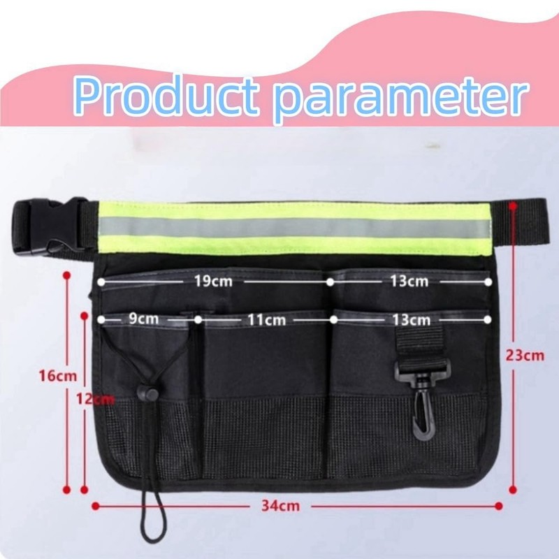 DACUAN Gardening Tool Belt, Garden Tool Pouch, Adjustable Waist Belt,