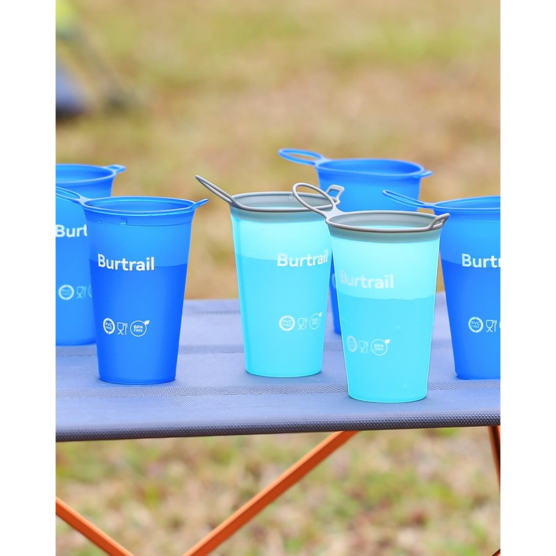 Burtrail 200 ml/6.8 oz-2Pack-Collapsible Cup TPU Running Water Cup Foldable