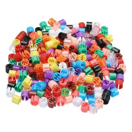 sourcing map Clothes Hanger Markers Blank Tags Fit 3.5mm Rod for Garment Color Coding 12 Color, 300pcs