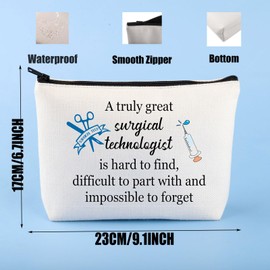 JYTAPP Surgical Tech Bag Surgical Technologist Thank You Gift for Surgical Technician Gifts Surgeon Surgical Assistant Bag