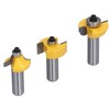 3Pcs Shaker Door Router Bit Set Premium Blade Durable Rustproof