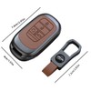 Metal Car Keycase Leather Remote Car Key Cover Key Bag