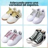 Agujetas Planas Glitter Cordones Zapato Tenis Brillo 5 Pares