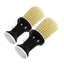 VICASKY 2pcs Hair Cutting Brush Detachable Neck Duster and Powder Applicator for Loose Hair Cleanup and Scalp Massage Home and Salon Use