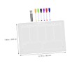 Parliky 1set Transparent Acrylic Memo Board Writing Board for Home
