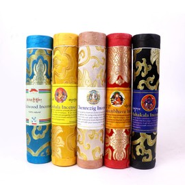 Lamatar1 Tibetan Incense: Elevate Your Meditation with 150 Sticks, 5 Divine Fragrances, 8" Length. Cultivate Serenity and Spiritual Connection