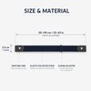 2-Pack No-Buckle Elastic Belts for Men & Women, Adjustable 1.38-Inch