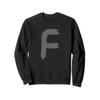 Creative Bold Dark Grey Letter F - Alphabet - Marker