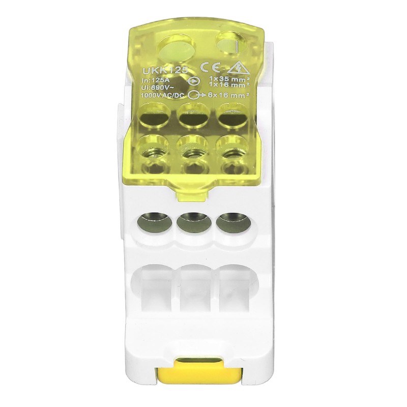 Junction Box, UKK-125A 690V DIN Rails Terminal Block Distribution Box,