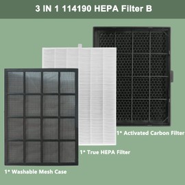 114190 HEPA Filter B for Winix WAC5300 WAC5500 9500 U300 P300 WAC9000 WAC9500 WAC5000 WAC5000b WAC6300 Air Purifiers Compatible with 114190 Size 21 Replacement Filter B