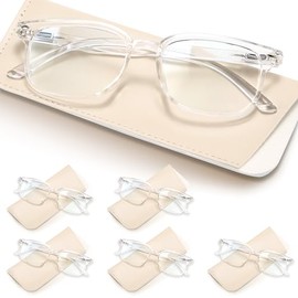 NOVIVON 6 Pack Reading Glasses with 6 Cases – Blue Light Blocking Readers for Women & Men, Computer eye glasses, Cheaters