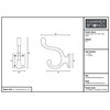 Hammer and Tongs - Square Back Hat & Coat Hook