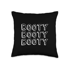 Smart Book Reader Loves To Workout Lift Weights Booty Funny Adult Novelty Gym Fitness Workout Throw Pillow, 16x16, Multicolor
