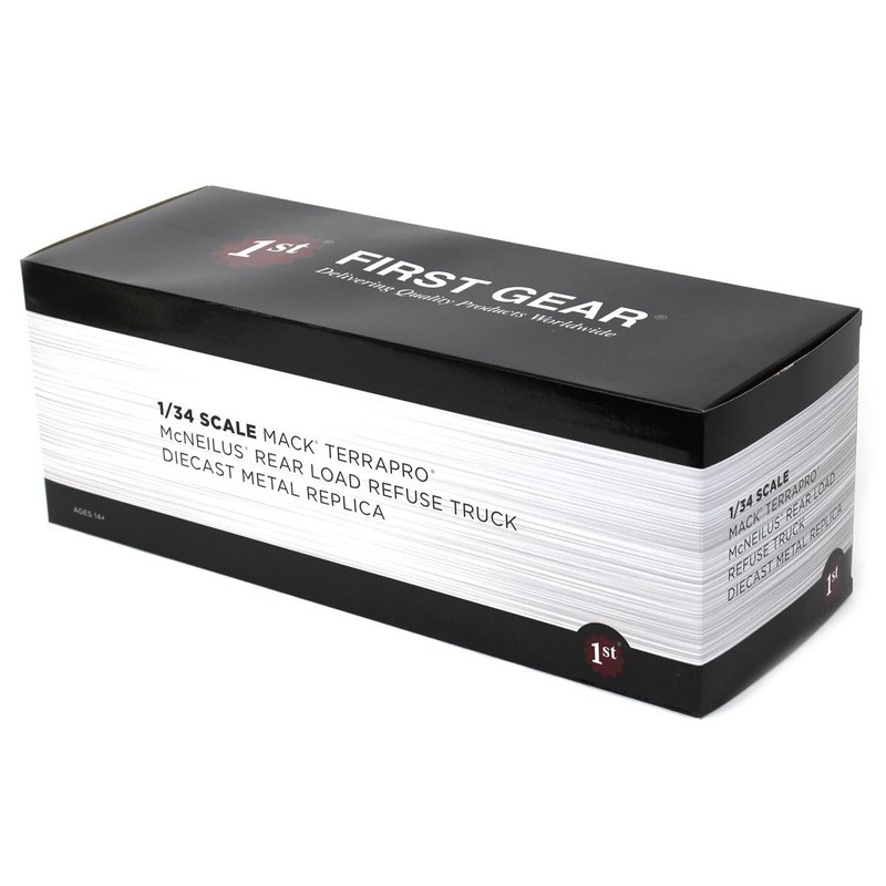 First Gear 1/34 White Mack TerraPro with McNeilus Rear Loader