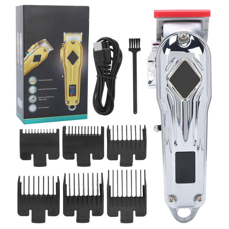 Professional Electric Hair Clipper LED Display Hair Trimmer Cutting Machine