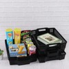 Hayixia 6 Packs Plastic Stacking Storage Baskets, Paper Storage Basket