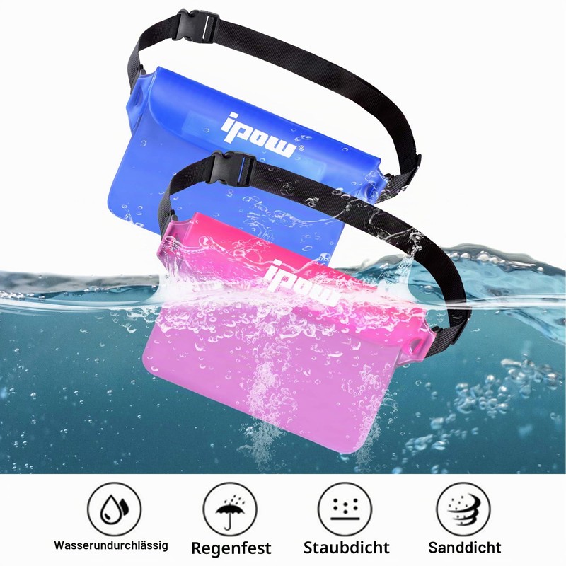 ipow Waterproof Bag Underwater Bag Small Dry Bag Bum Bag