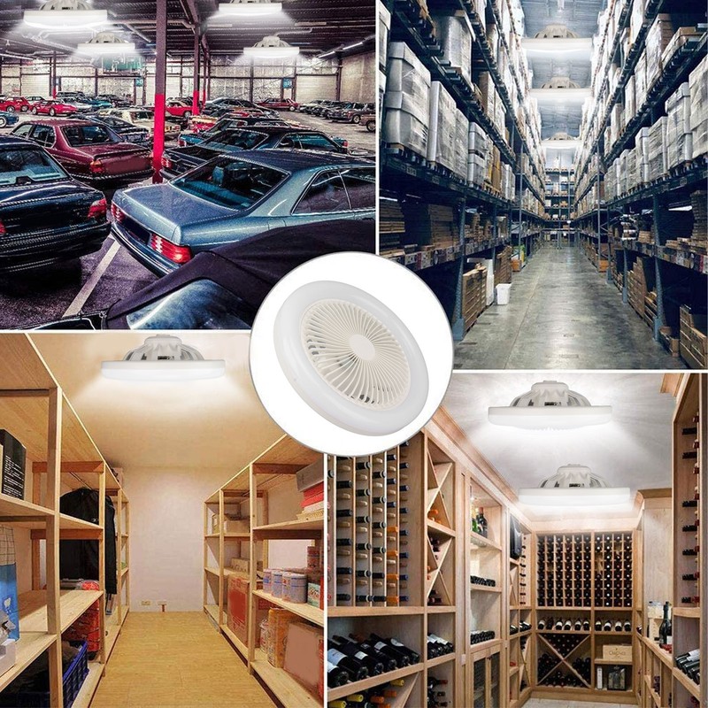 9.8in LED Ceiling Fan Light Quiet 3 Gears Ceiling Fan