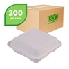 ECO PRODUCTS Compostable Vanguard 8" Clamshell To Go Containers, Case