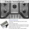 (2025 Upgraded) W10594481 Gas Stove Knobs Replacement for Whirlpool Range/Oven–Stainless