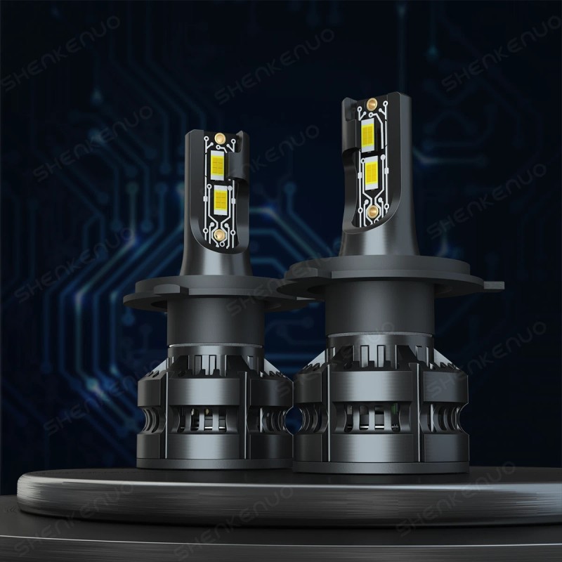 SHENKENUO MINI H4 9003 LED Headlight Bulbs Car & Truck