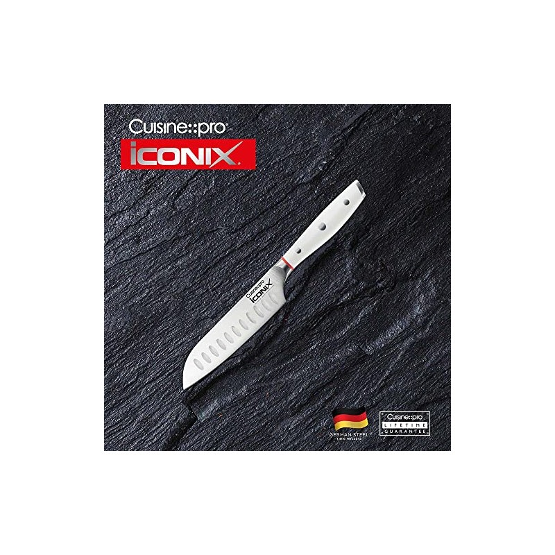 CUISINE::PRO® iconiX™ Try Me Santoku Knife 12.5cm/5" White