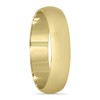 4mm Domed Wedding Band in 10K Yellow Gold