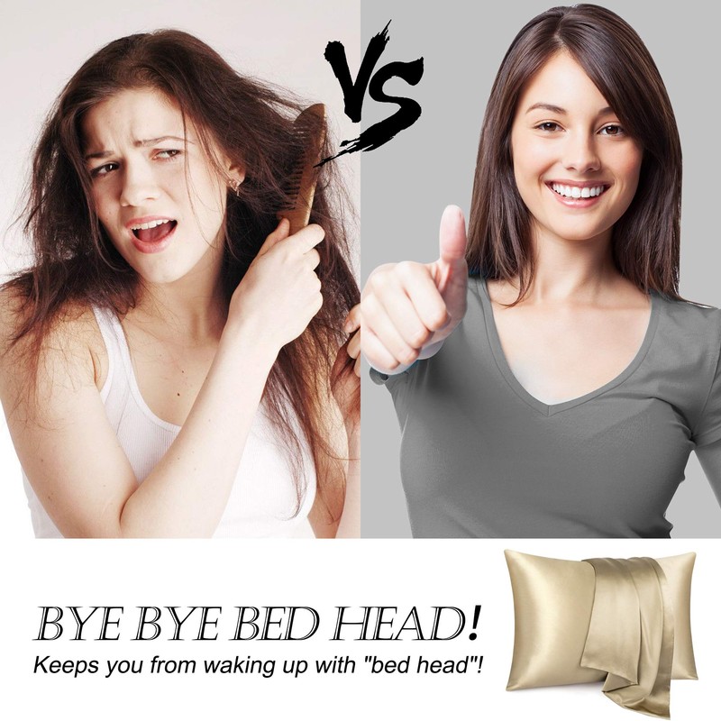 HandSun 100% Mulberry Silk Pillowcase, Breathable Silk Pillowcase for Hair