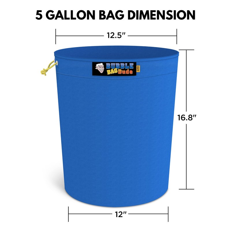 BUBBLEBAGDUDE Extraction Bags 5 Gallon 4 Bags Set - Herbal