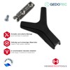 Gedotec Marion Double Coat Hook Square Coat Hook Black Matt